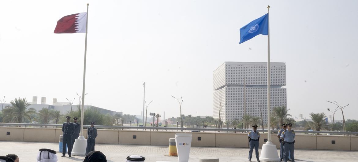 Flags raised in Doha as leaders gather for UN social development summit